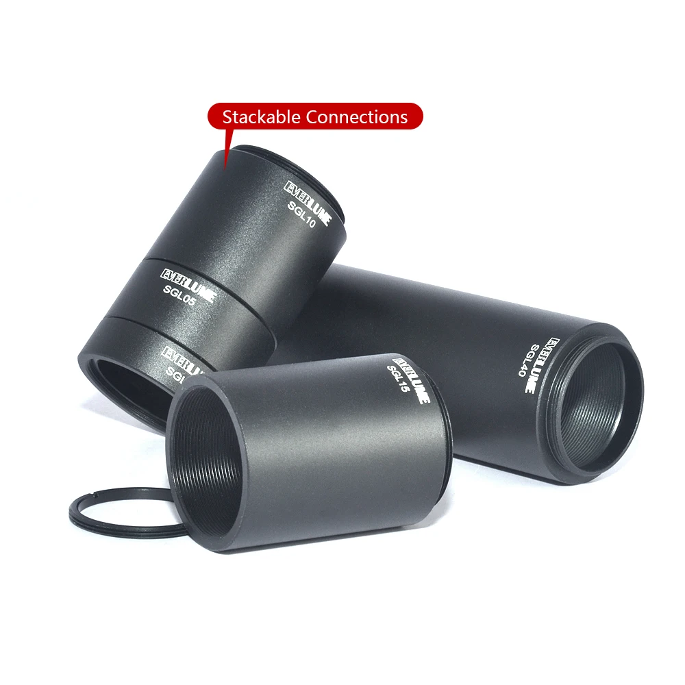 Manicotto per obiettivo maschio-femmina Tubo per obiettivo SM1 Ø1" Tubi per lenti impilabili Tipo di estensione Tubo per ombreggiatura Gabbia da 30 mm Sistema coassiale ottico