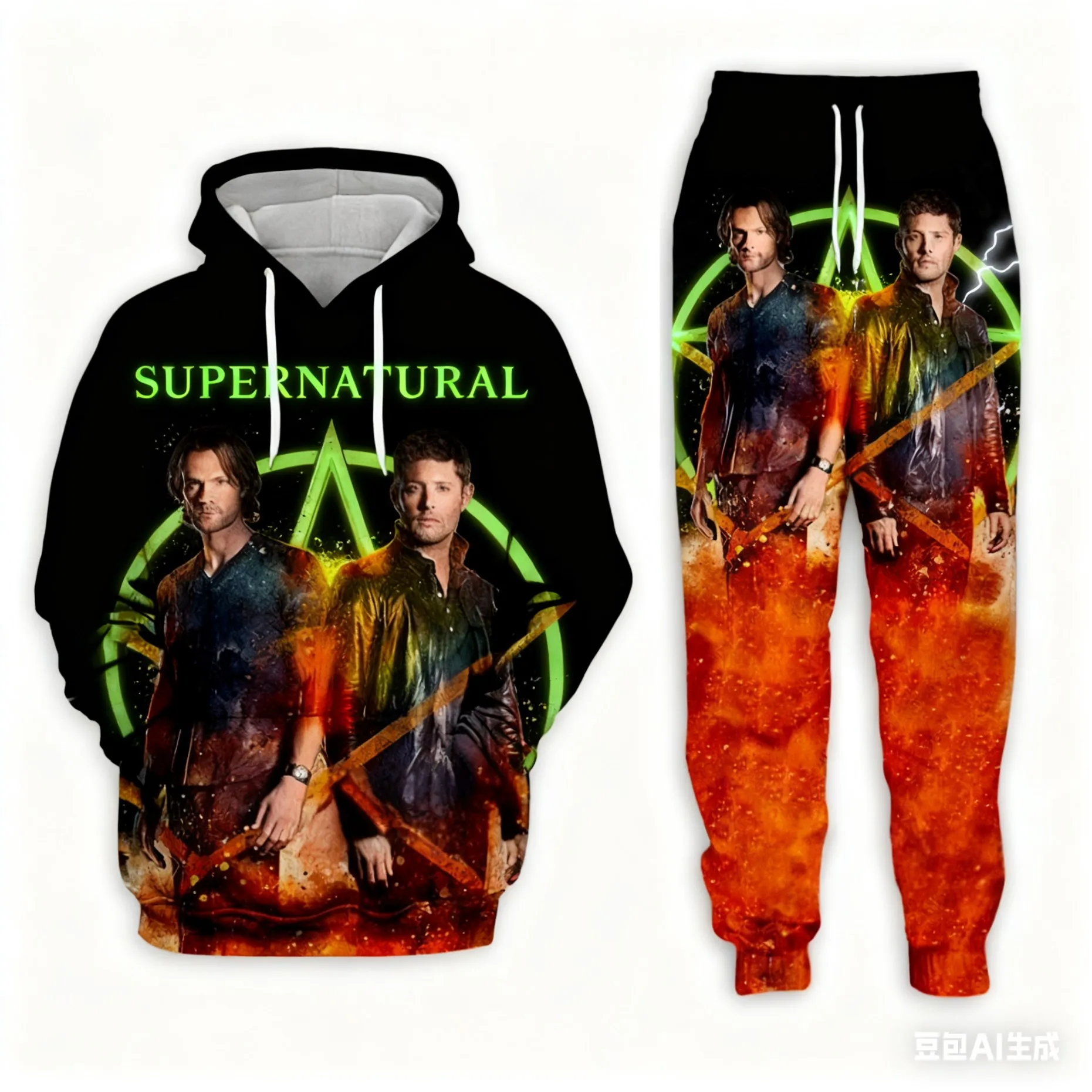 

Популярный комплект из 2 предметов «Сверхъестественное», толстовка с капюшоном с 3D принтом, мужской спортивный костюм, комплект из 2 предметов, спортивная одежда для мужчин и женщин, комплекты одежды унисекс ﻿ ﻿