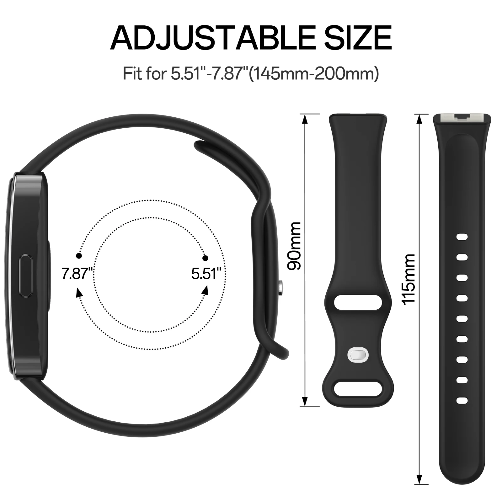 Soft Silicone Strap For Huawei Band 9 8 Sport Breathable Watchband Replacement Wristband for Huawei Band 9 8 Bracelet Accessory