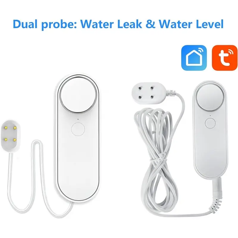 AAAEL-Flood Alarm Water Immersion Sensor Wifi Water Leakage Detection Water Level Sound Alarm