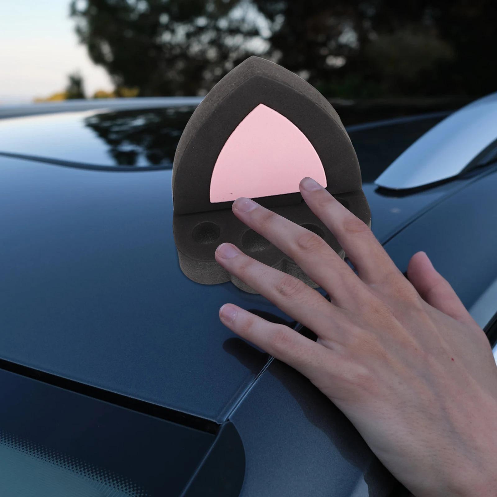 

Car Top Cat Ear Decorations Exterior Accessories Plastic Animal Ears Roof Styling Car Body Durable Material Easy Installation