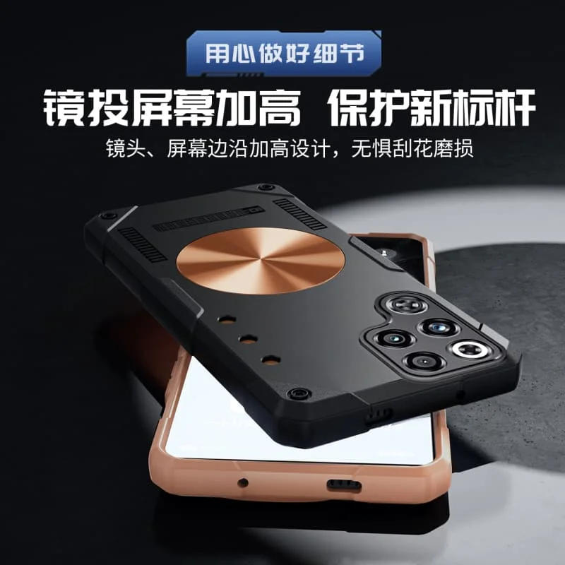 Czerwone miedziano-grafenowe etui termoprzewodzące do telefonu Redmagic 11 Air 10 9 S 10S Pro Plus Pro+ - odporne na wstrząsy silikonowe etui ochronne — zdjęcie produktu 6