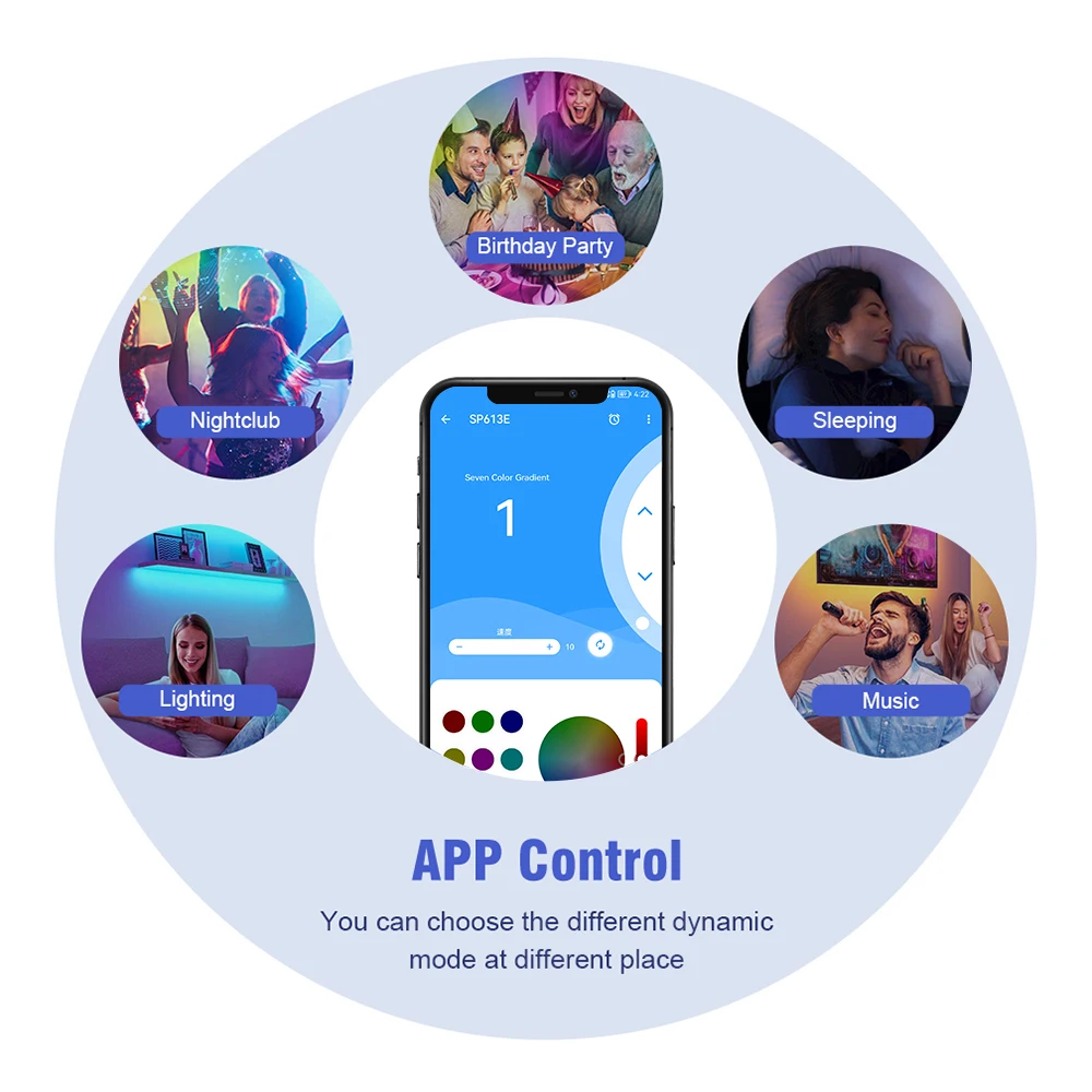 DC5-24V RGB RGBW Controller Music BT Smart APP Controller con telecomando IR a 38 tasti o controllo Bluetooth per SMD COB LED Strip Light