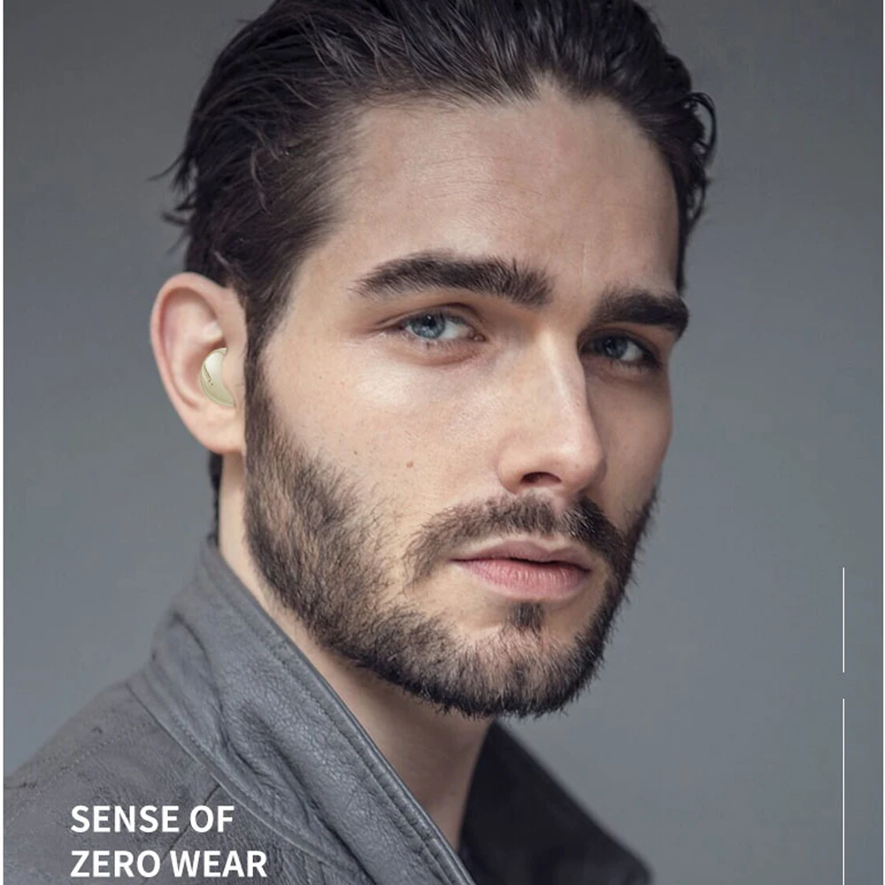 Mini auricolare Wireless invisibile con microfono auricolare per dormire, nessun flash, mezzo in-Ear, nessun dolore cuffie Micro Mono/Twin Bluetooth