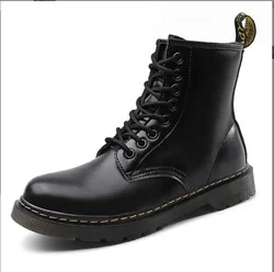 2023 stivali da uomo con plateau fondo spesso Lace Up Mens Martens Elevator autunno primavera stivali da coppia da donna scarpe vintage