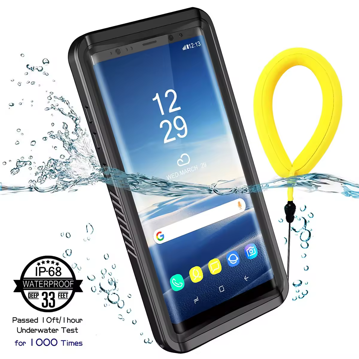 Custodie Impermeabili per Samsung Galaxy S26 S25 S23 S22 S21 Ultra S20 S10 S9Plus con Protezione Schermo e Cinturino Galleggiante
