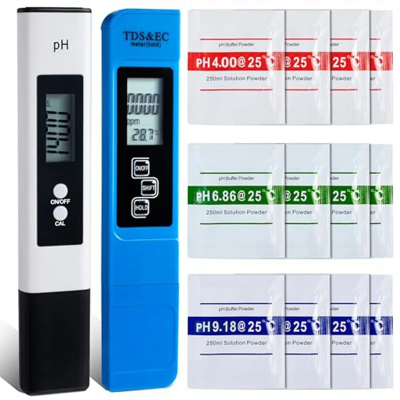 

Digital PH And TDS Meter Combo, TDS EC Temperature Meter, PPM Water Quality Test Kit For Drinking Water, Swimming Pool Durable