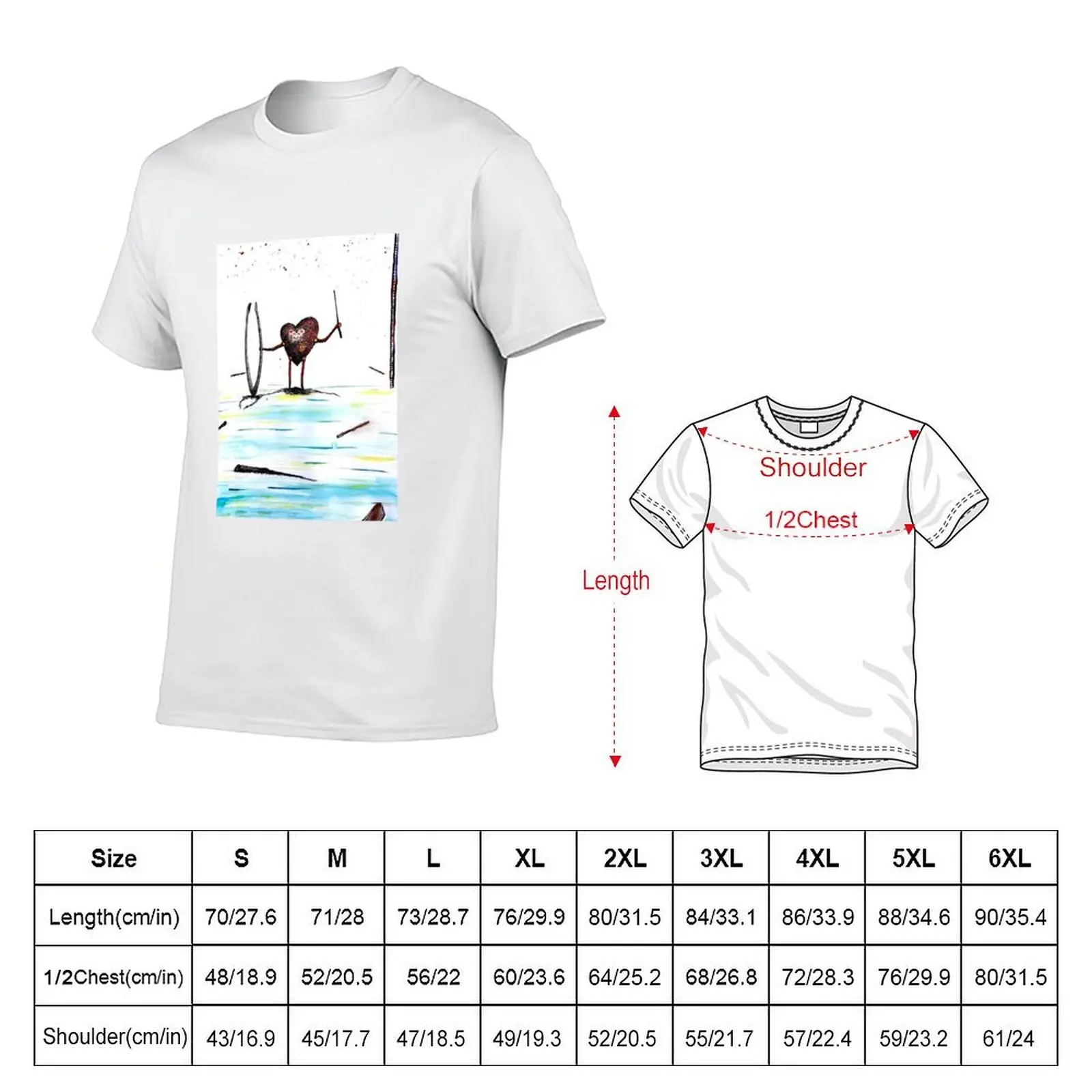 Heart Splinters T-Shirt man t shirt heavy cotton man t shirts graphic T-Shirt