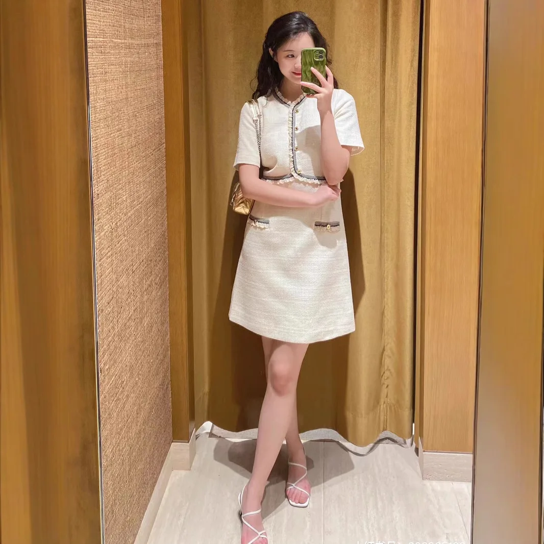 

Short-sleeved Suit and Dress for Women, Slim and Temperament, Sweet and Cool Style, Fashionable, Summer Luxury Brand New Style