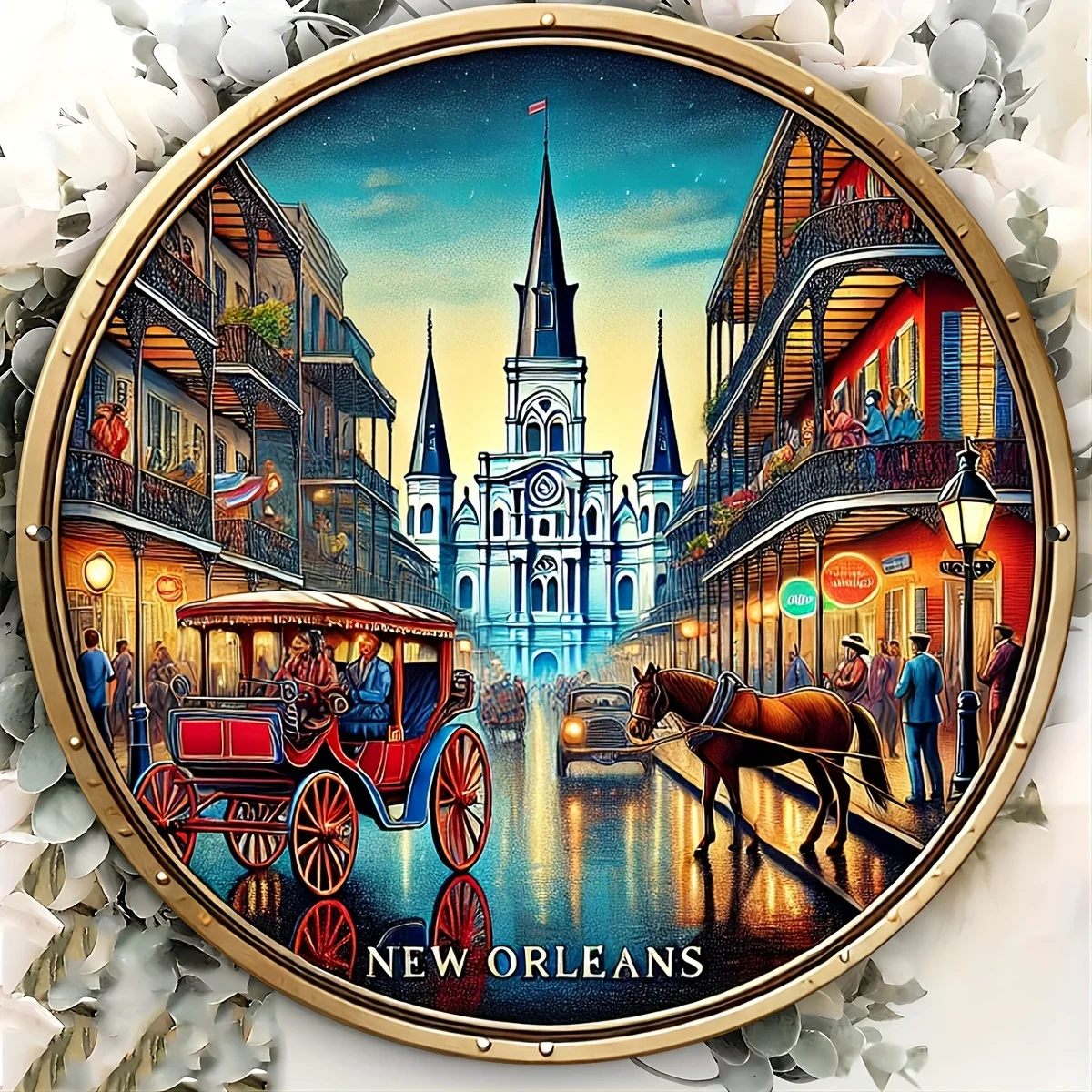 2D Metal Sign New Orleans Vint - Home Decor New Orleans ulasan dan harga