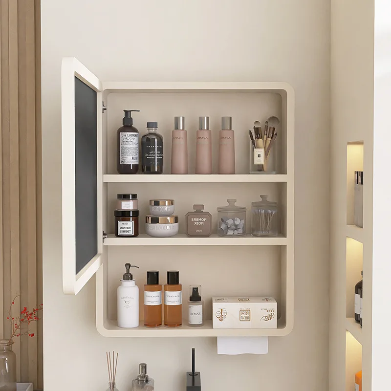 16 * 24 Inch Waterproof and Moisture-proof Aluminum Alloy Bathroom Mirror Cabinet Storage Mirror Table with Induction Led Light