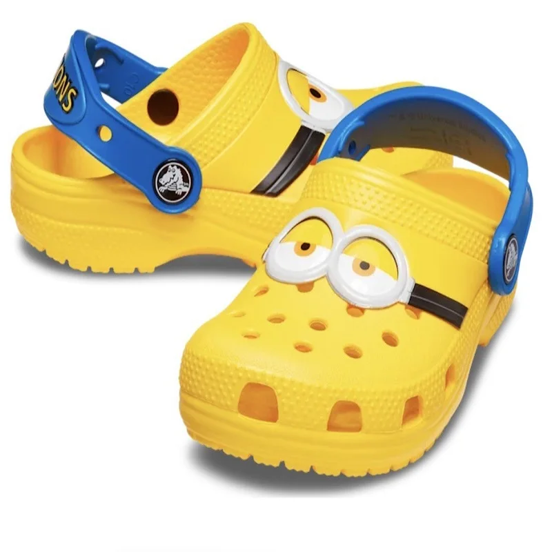 MINISO Anime Minionki Dziura Sandały Stuart Dave Kapcie Sandały Kawaii Anime Domowe Buty Plażowe Letnie Sandały Dziecięce Drenaż