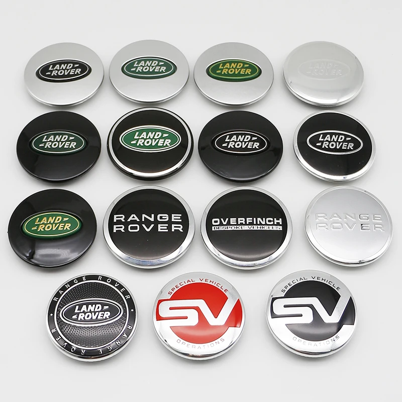 4 pièces de capuchons de moyeu de roue de voiture en ABS de qualité supérieure de 62 mm avec emblème pour Range Rover L322 L405 Evoque Discovery Velar SVR Accessoires