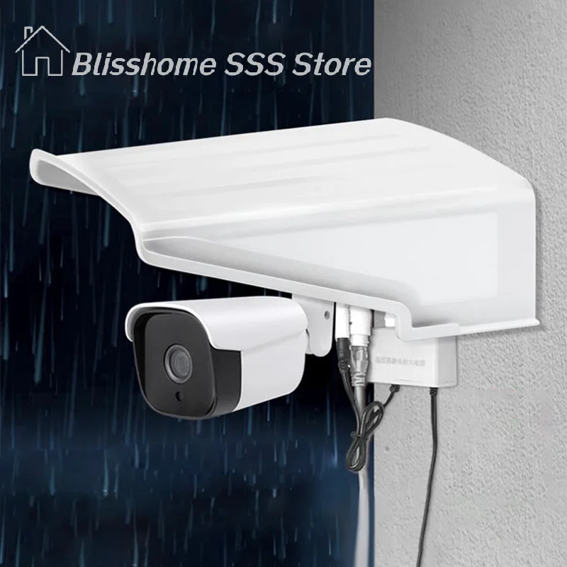 【S】Protective Covers Shield Wall Waterproof Rainproof Cover Turret Dome Cameras Protection Box Security Camera Protection Case