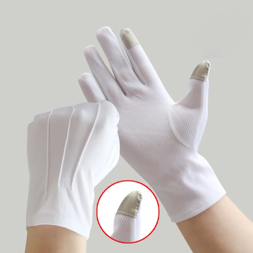 New Breathable Etiquette Gloves Touch Screen Non-slip Driving Mittens Anti-UV Sunscreen Gloves Outdoor Sports