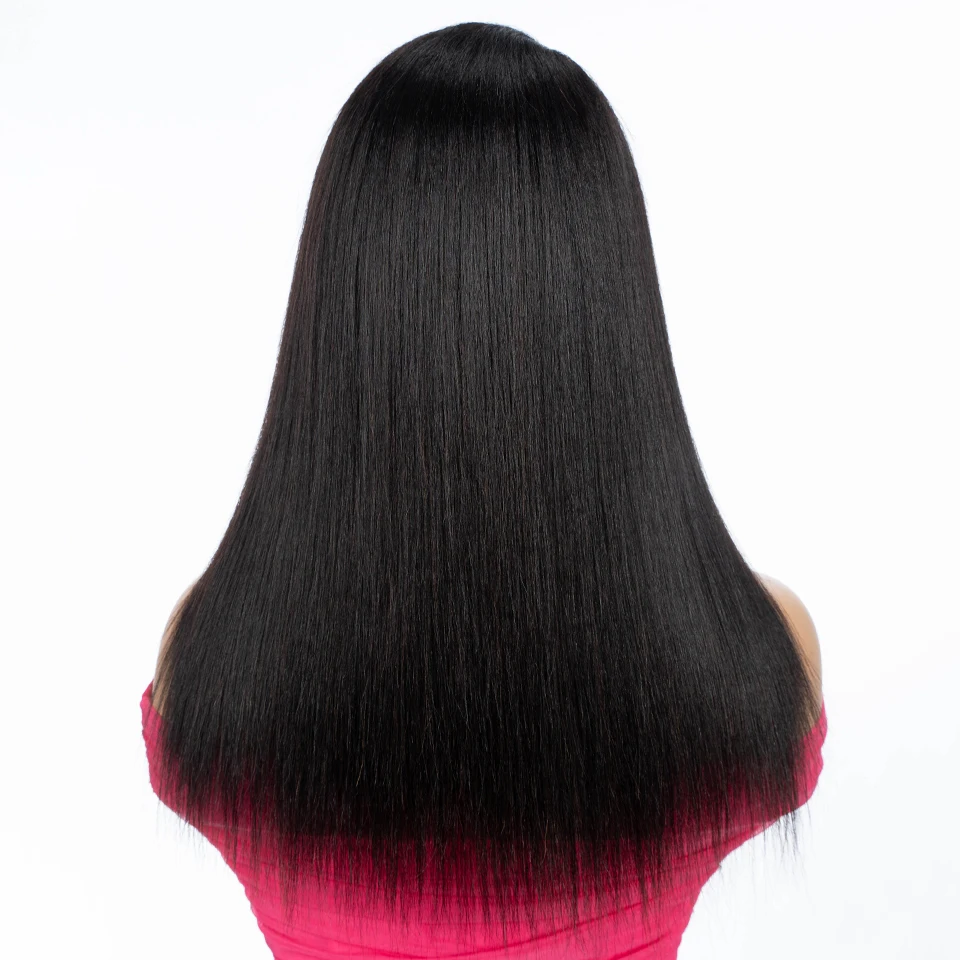 Sleek 16 Inch Straight Human Hair Wigs For Women Ready To Wear Real Lace 13X6X1 Lace Front Wigs Short Peruvian Hair Lace Wigs