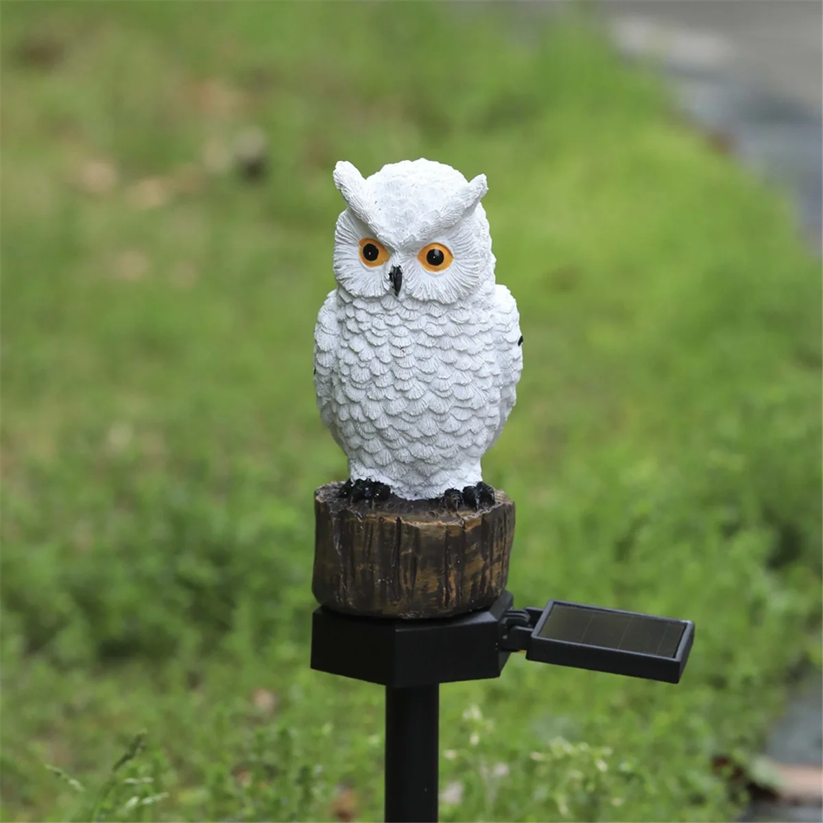 Casa de resina solar luz ao ar livre à prova dwaterproof água led dos desenhos animados plugue à terra luz decoração do jardim gramado paisagem lâmpada, b