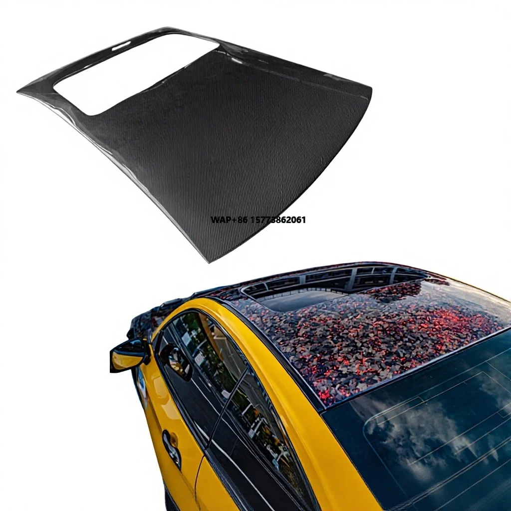 

Sun Roof Sunroof Body Kit Carbon Fiber Roof Overlay for Infiniti Q60 Carbon Fiber Roof