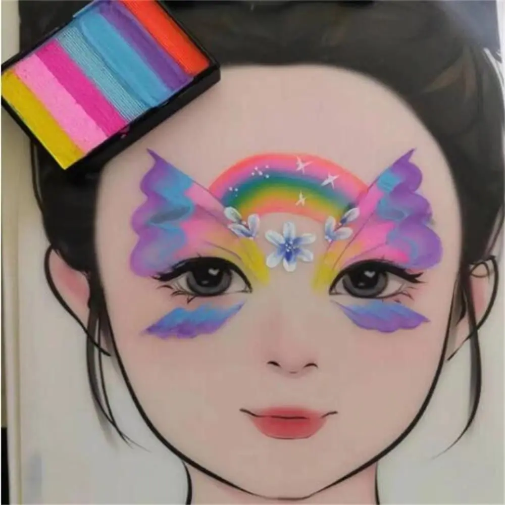 Washable Painting Exercise Template Reusable Face Painting Stencil Painting Practice Board Body Painting Supplies Easy to Clean