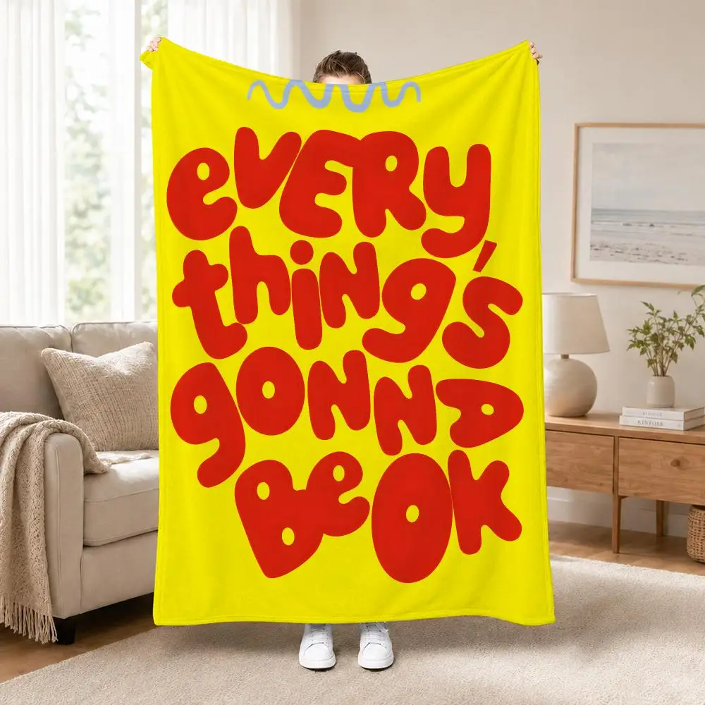 Quote Lover Sunny Blanket Gift Throw Perfect for Sofa Bed Office Travel Home Decor Art Lover Gift