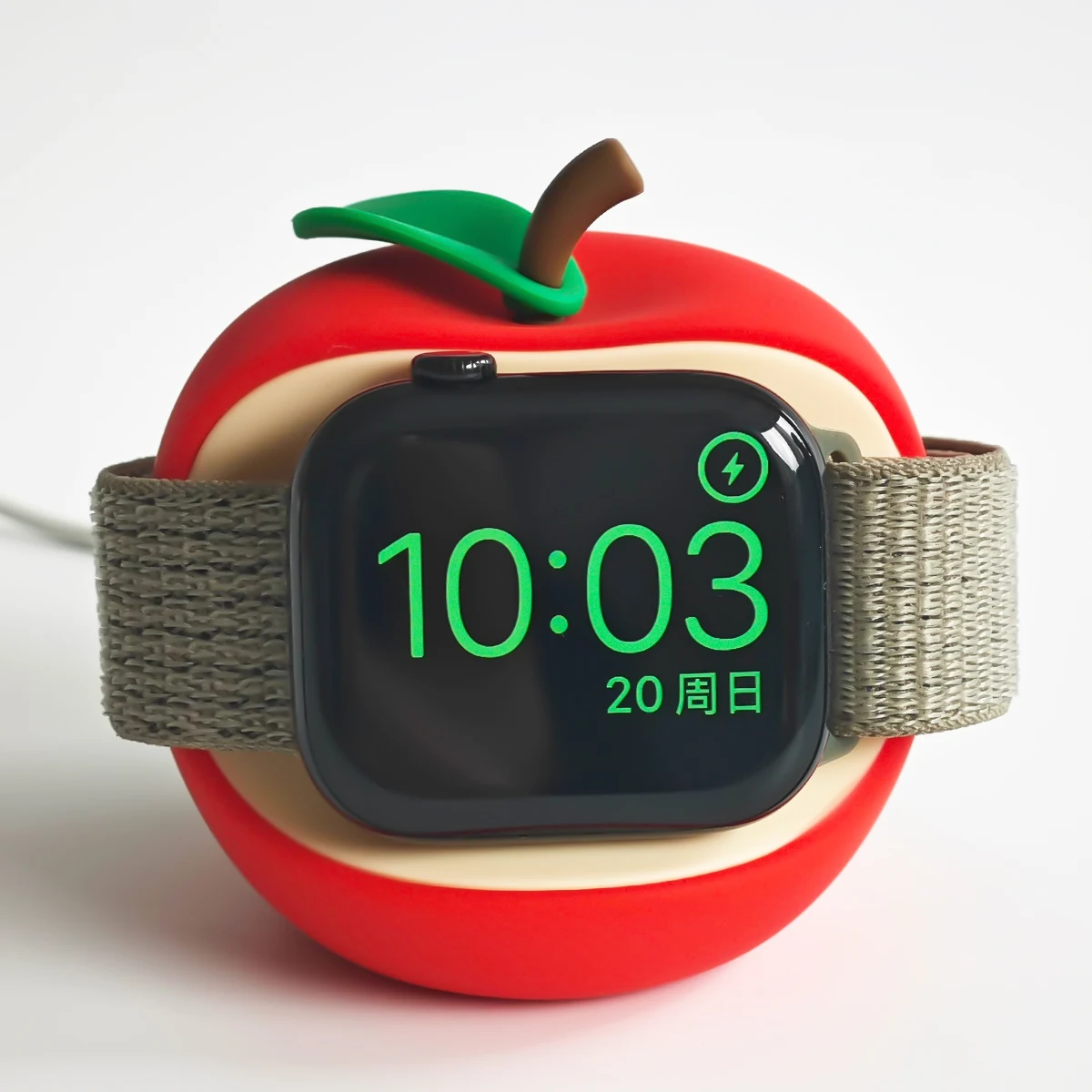 Silicone Watch Charger Stand For Apple Watch Series 11/10/9/8/7/6/SE/5 49mm 46 45 44 42 41 40 38mm Charging Station Dock Holder