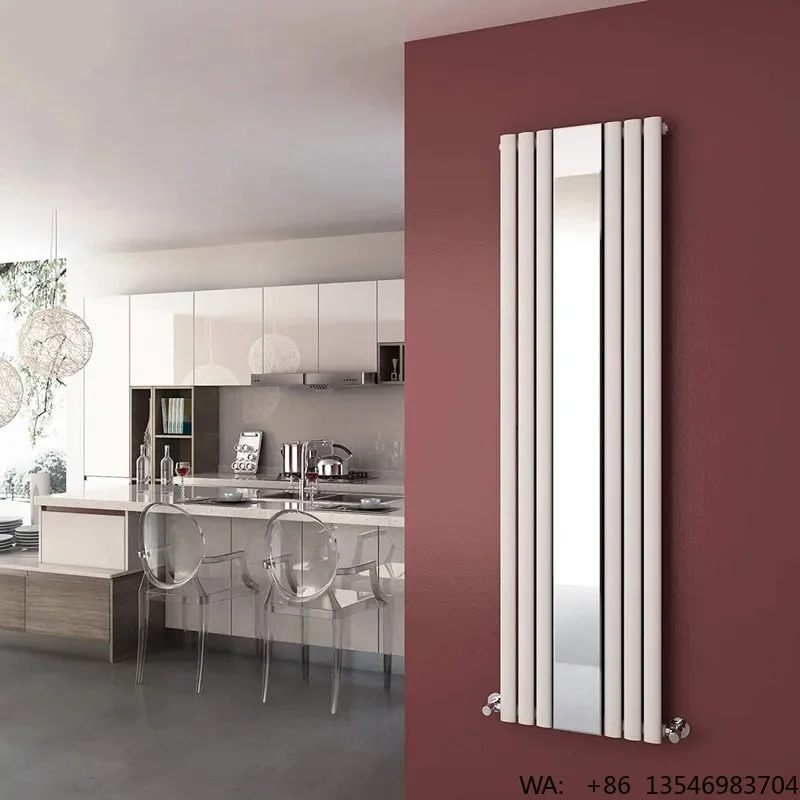 BODE Wall Mounted Room Heating Radiator Designer Radiator Heater 2 Column Vertical Radiator With Mirror