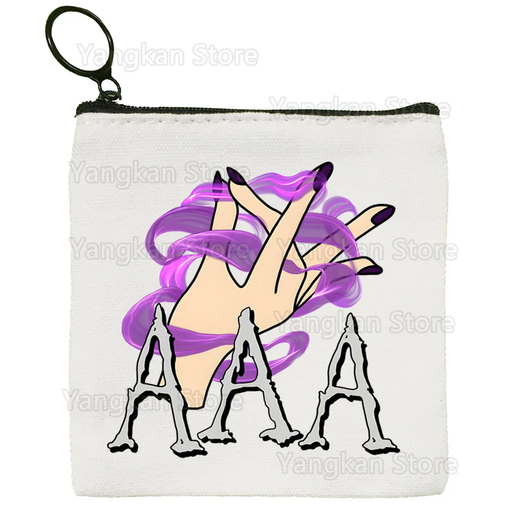 Agatha All Along Simple Coin Purse Female Student Canvas Cute Key Bag Mini Clutch Small Purse