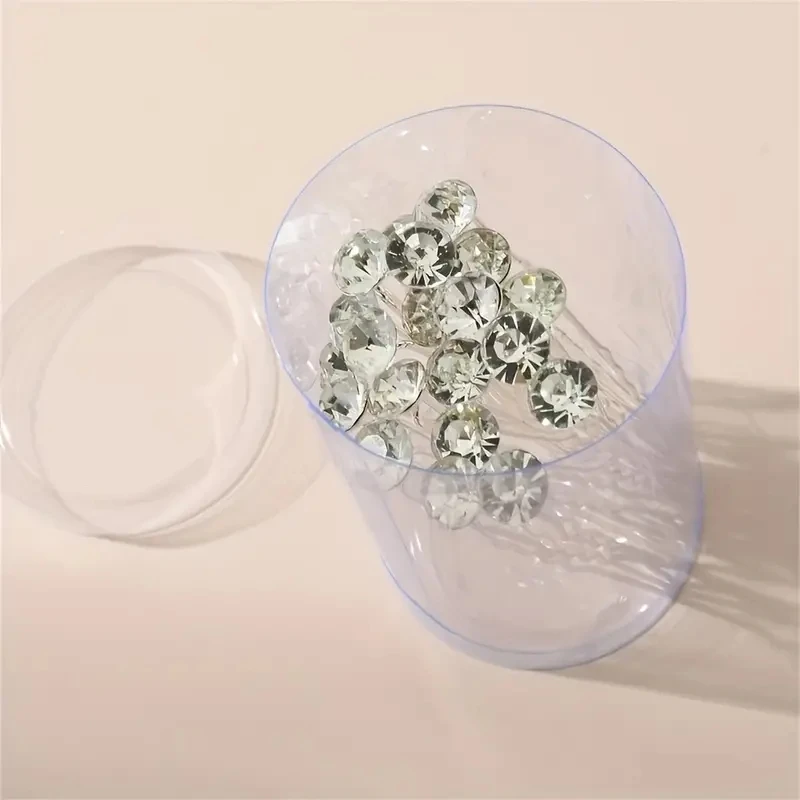 20Pcs Sparkling Crystal Hair Pins Silver Rhinestone U-Shaped Perfect Securing Adding Bridal Prom Party Daily Elegant Hairstyles view 5