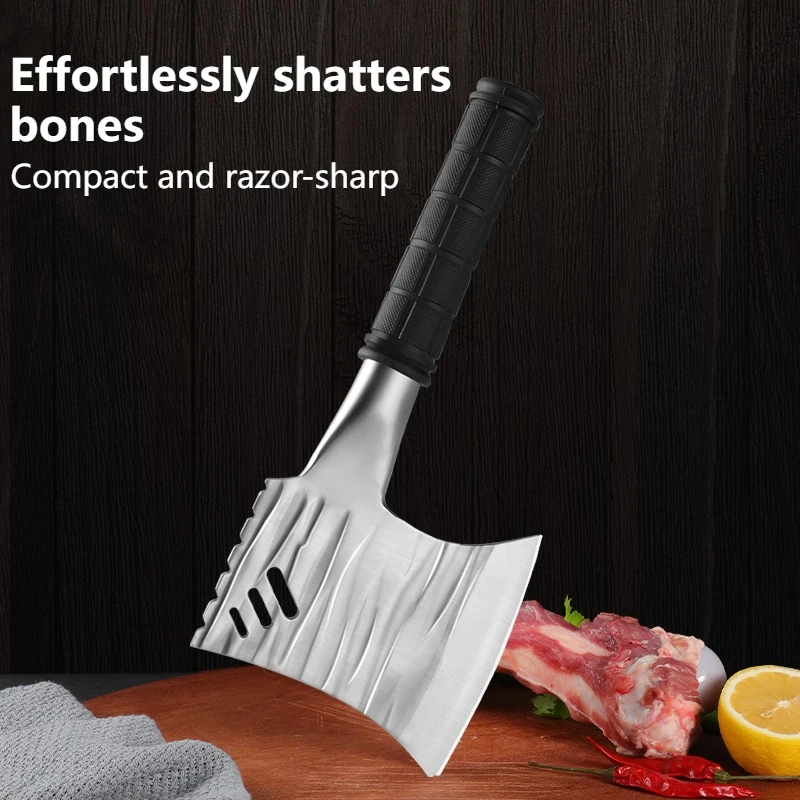 Cuchillo de corte de huesos especializado, hacha afilada para cortar huesos de carnicero, herramienta para romper huesos, cortador de pies de cerdo, herramienta grande para dividir huesos