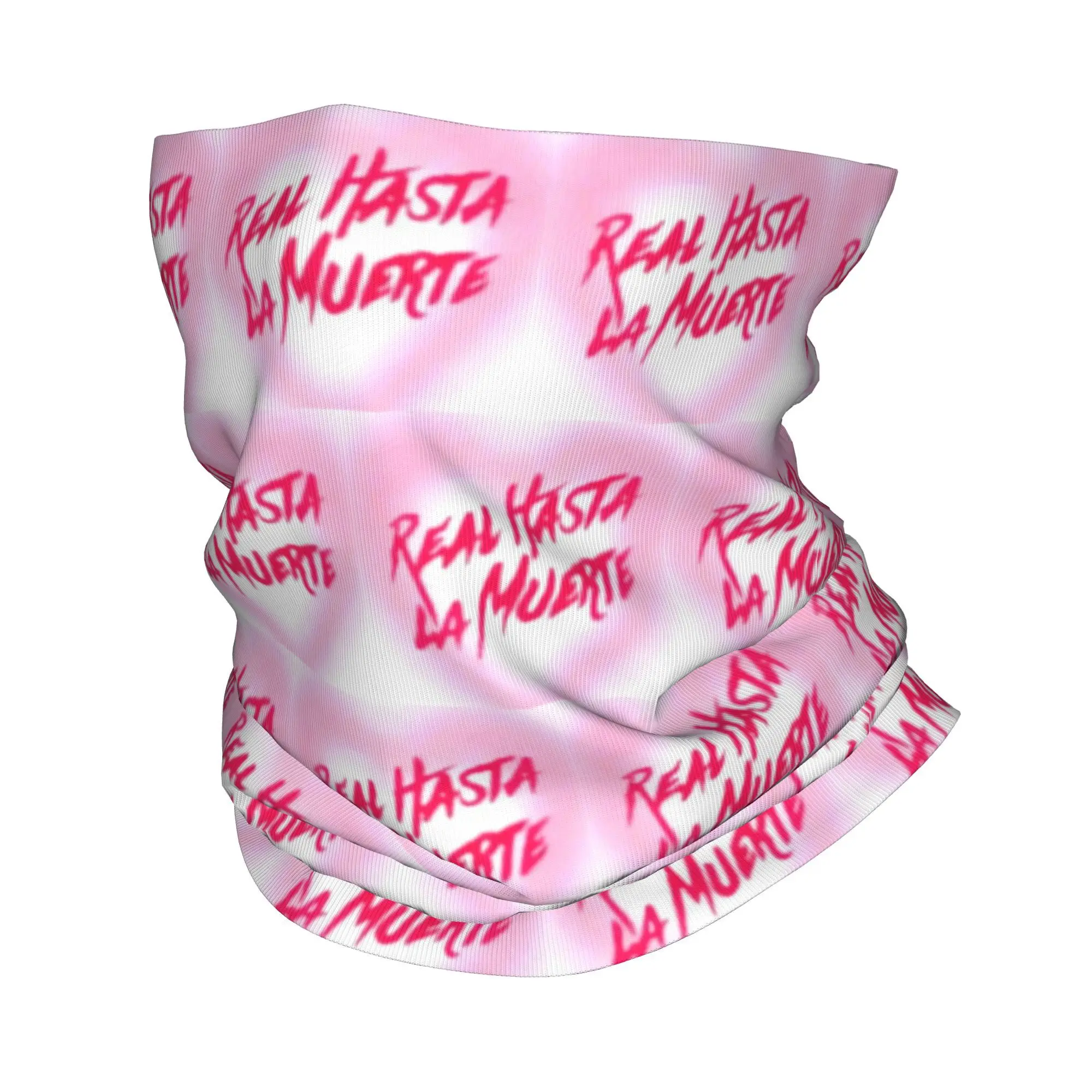 Custom A-Anuels Rapper AA  Bandana Neck Warmer Men Women Winter Hiking Ski Scarf Gaiter Real Hasta La Muerte Face Cover