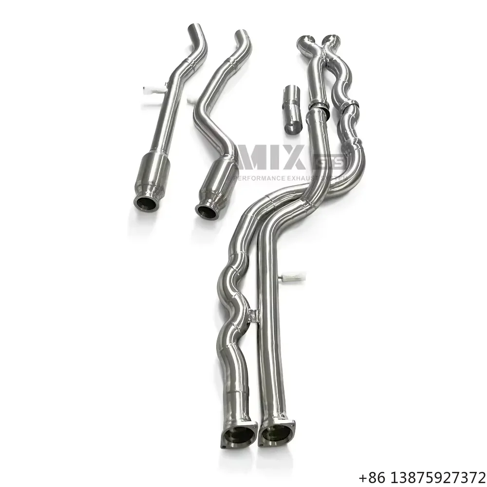 

2.5 Inch SS304 Mid Pipe with Resonator for M3 M4 F80 F82 F83 S55 3.0T 2014-2019 High Performance Racing Exhaust System