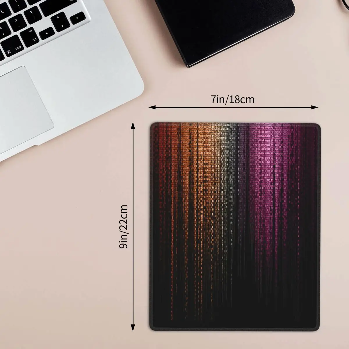 Faux Glitter Rainbow Pride Flag LGBT Gay Lesbian Mouse Pad Computer Keyboard Mouse Mat Laptop Desk Mat Office Accessories