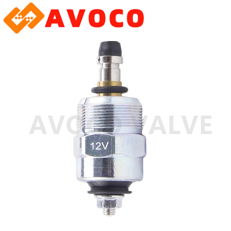 Электромагнитный клапан топливного насоса 12В 24В для дизельных двигателей, узел ТНВД, клапан отсечки топлива, запчасти для генераторов 186F 186FA 178F 192F Электромагнитный клапан топливного насоса 12В 24В для дизельных двигателей, узел ТНВД, клапан отсечки топлива, запчасти для генераторов 186F 186FA 178F 192F