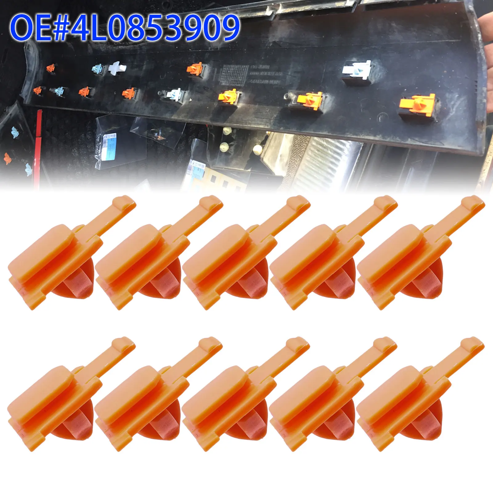 4L0853909 Side Body Moulding Strip Trim Panel Retainer Clip For Audi Q7 2006‑2015 Car Exterior Side Moulding Clips