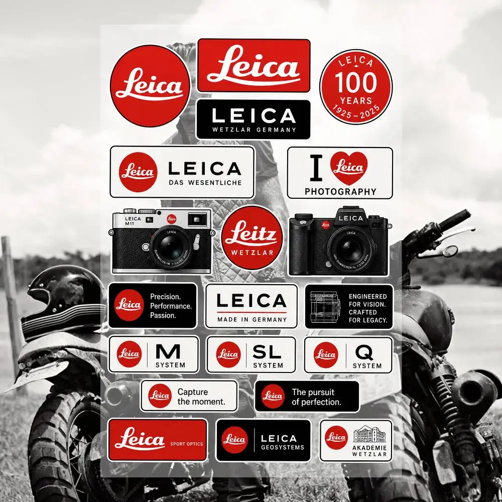 L-eica Waterproof Vinyl Stickers for Car Motorcycle Bike Skateboard Laptop Bottle Phone