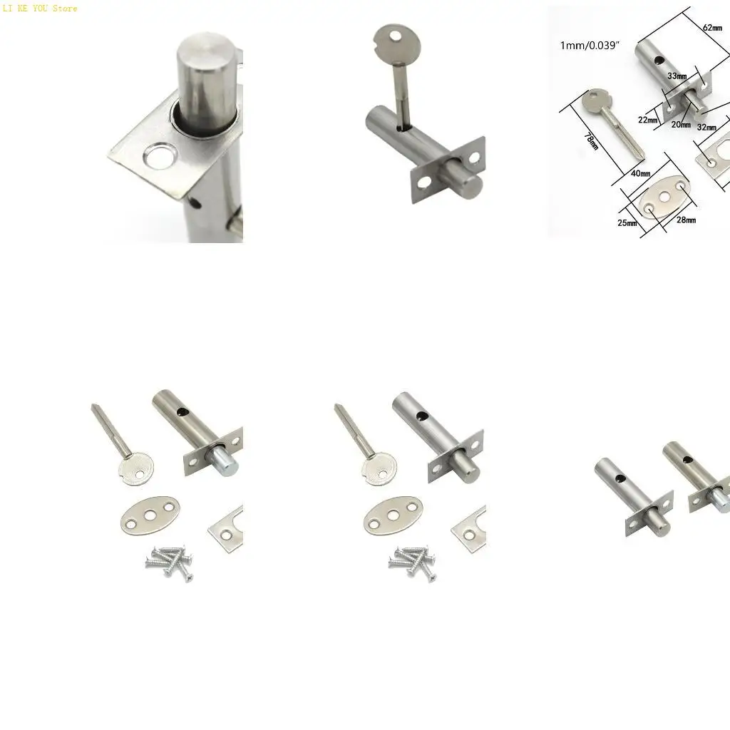 

W3JE Скрытая трубка скважина заблокировать простую установку для скрытой дверной дверной дверь пожарной трубы