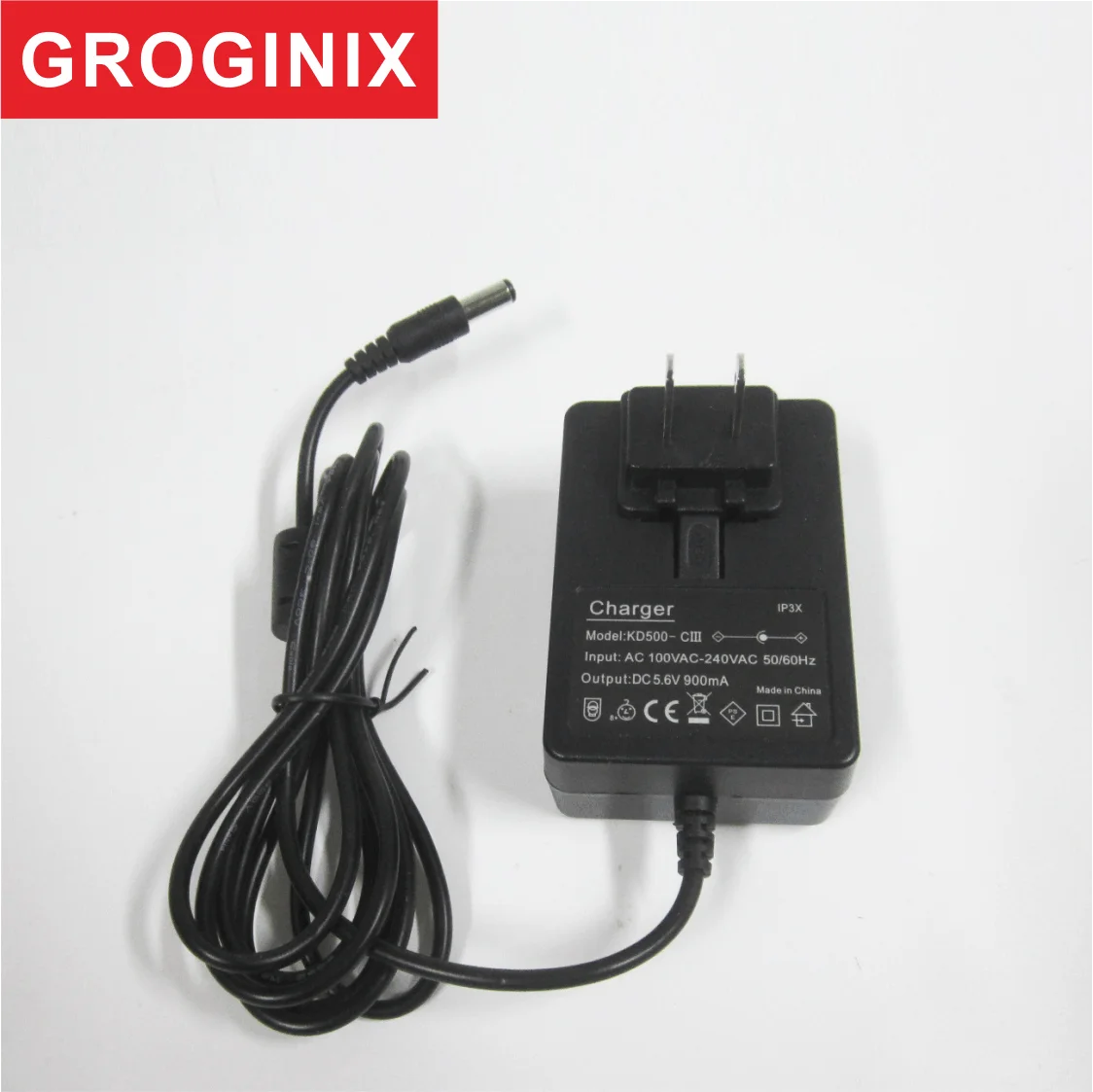 GROGINIX KD500-CIII Charger for Rotary Laser Level use 5.6V 900mA Charging Adapter for Rotating Level