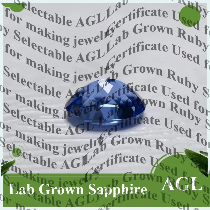 

Lab Grown Sapphire Oval Cut Cornflower Blue for Jewelry Making Necklace Ring Crafting Material Certified Lab Created Sapphire