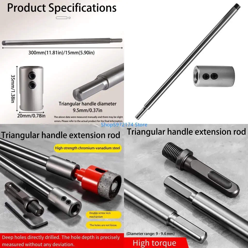 Y3NB Professional Triangular Adapter Extension Rod With Screw Fixation High Strength