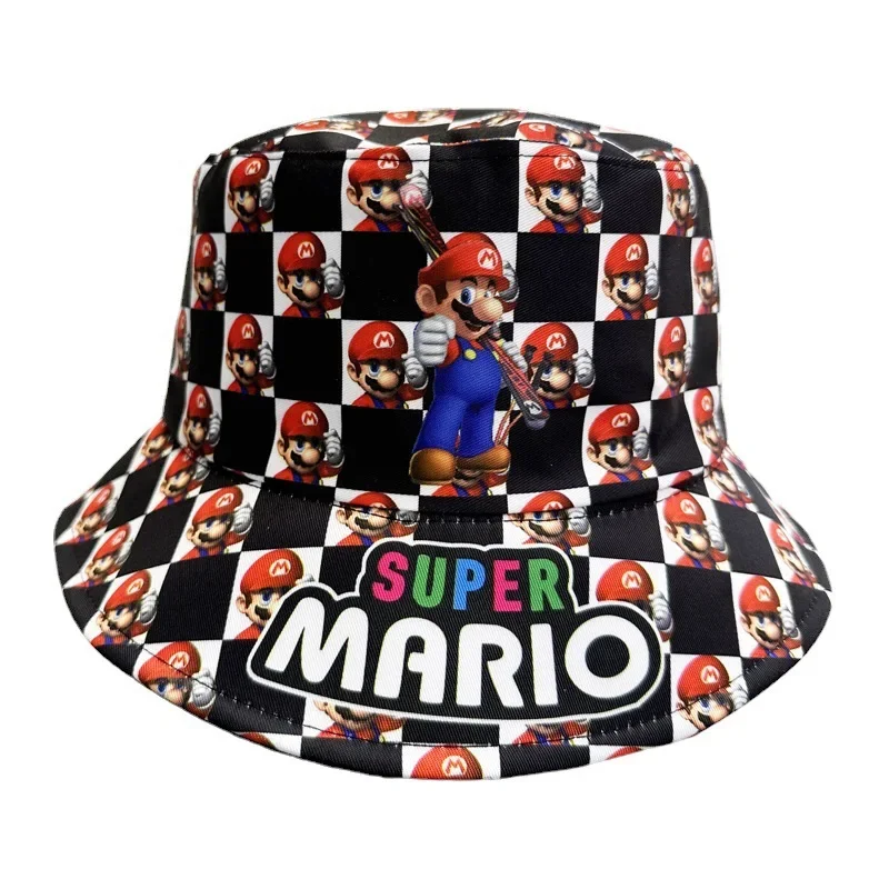 Super Mario Bros Anime Fisherman Hat Cute Cartoon Bucket Hat for Men Women Spring Summer Adult Casual Sun Cap Street Panama Hats