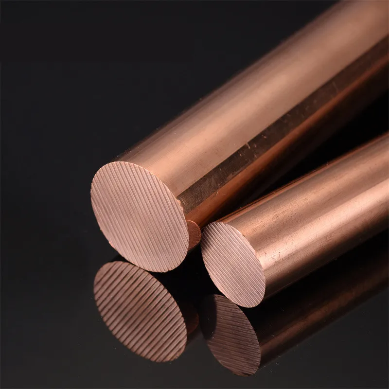 Copper Round Solid Rod Bar Copper Rod Length 100/150/200/250/300/400mm Diameter 10/12/14/15/16/18/20mm Brass Stick T2 Copper Bar