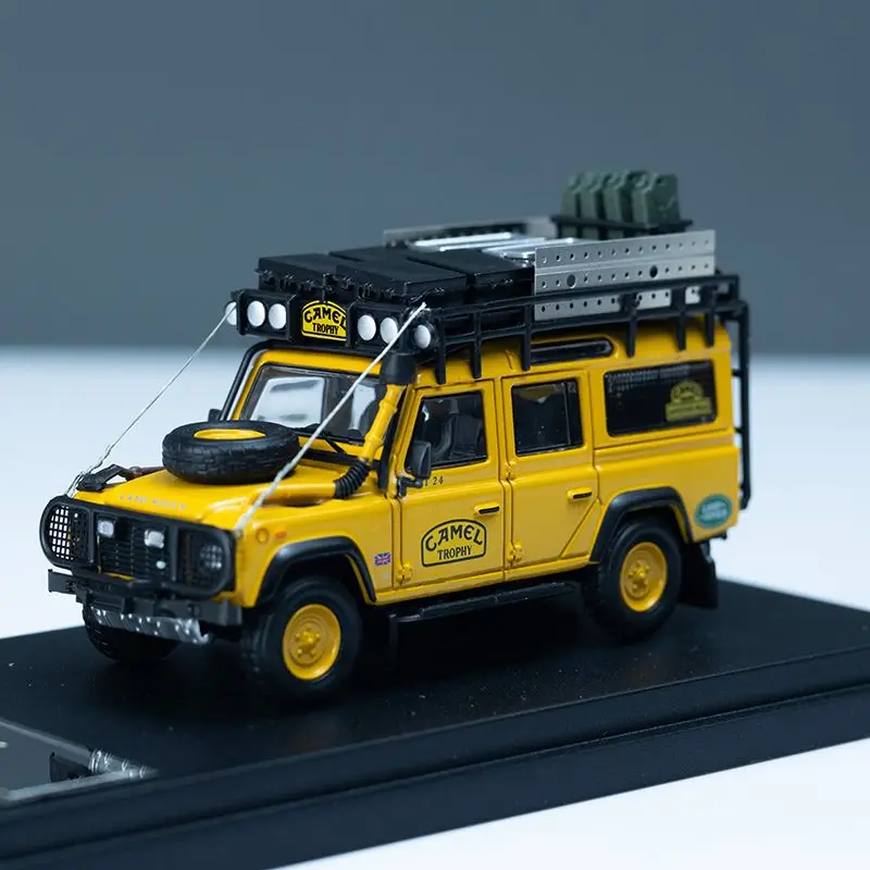 

Литой под давлением мастер, масштаб 1:64, Land Rover Defender 110, верблюжья чашка, модель автомобиля из сплава, Коллекционная игрушка, подарок, сувенир, украшение для дисплея