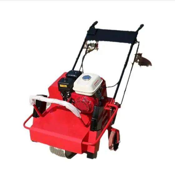 Grass Aeration Drilling Hand Push Lawn Punching Machine / Aeration Gasoline Drill Grass Hand Push Lawn Punching Machine