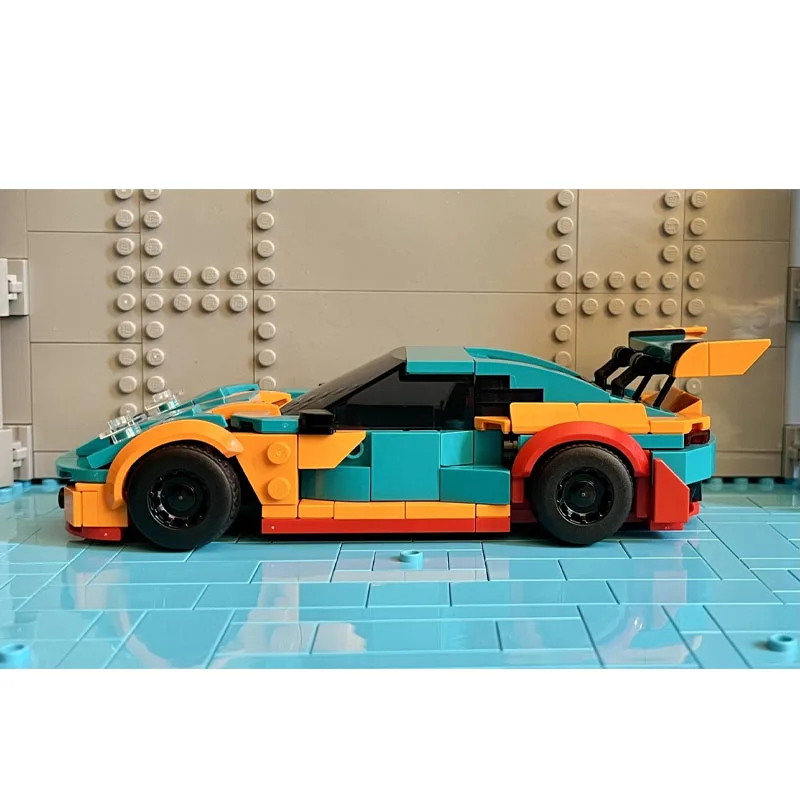 

MOC-223577 Классический маленький GT3 RS спортивный автомобиль, гоночный строительный блок, модель 304, детали MOC, креативная детская игрушка на день рождения для мальчиков, подарок
