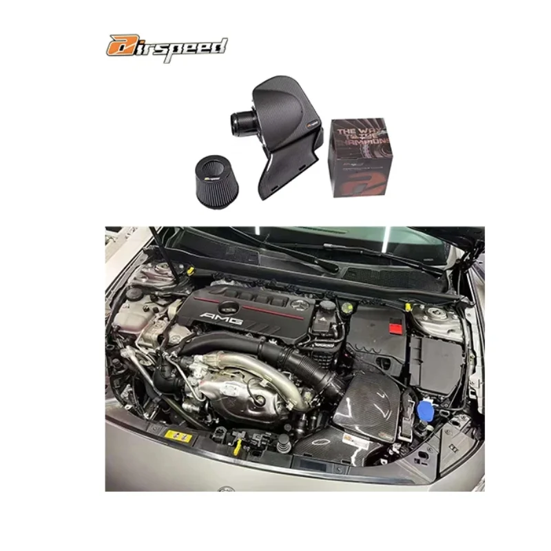 

Airspeed Auto Engine Systems 100% Dry Carbon Fiber Cold Air Intake System For BENZ AMG A35 A35L CLA35 M260 2.0T