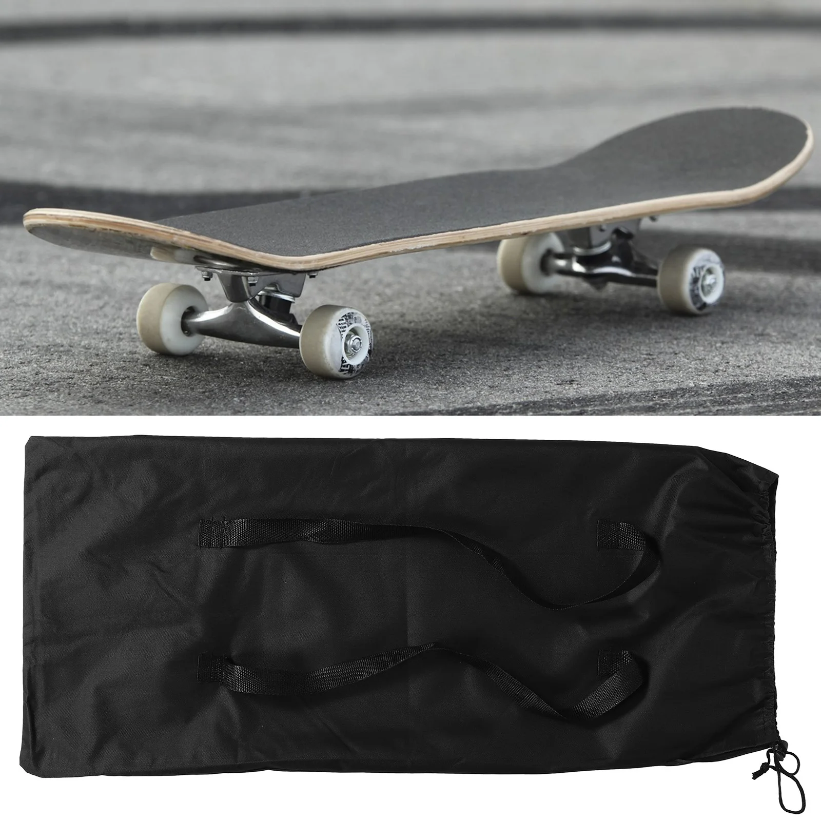 

Durable Polyester Skateboard Bag Large Capacity Storage Pouch With Double Handles Sturdy Longboard Case Sleeve Travel