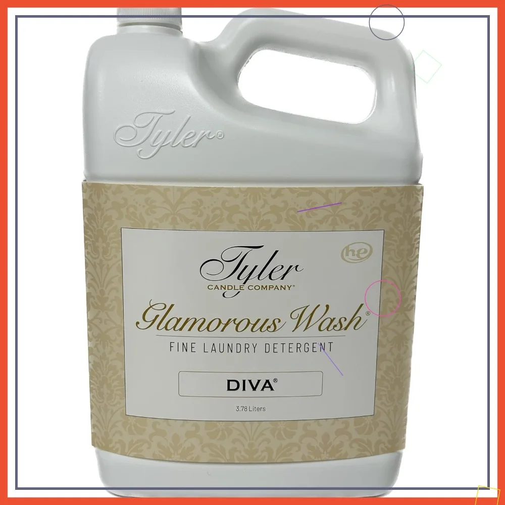 

Премиальное моющее средство для стирки, 128 жидких унций (1 галлон), Glam Wash для свежей и чистой одежды