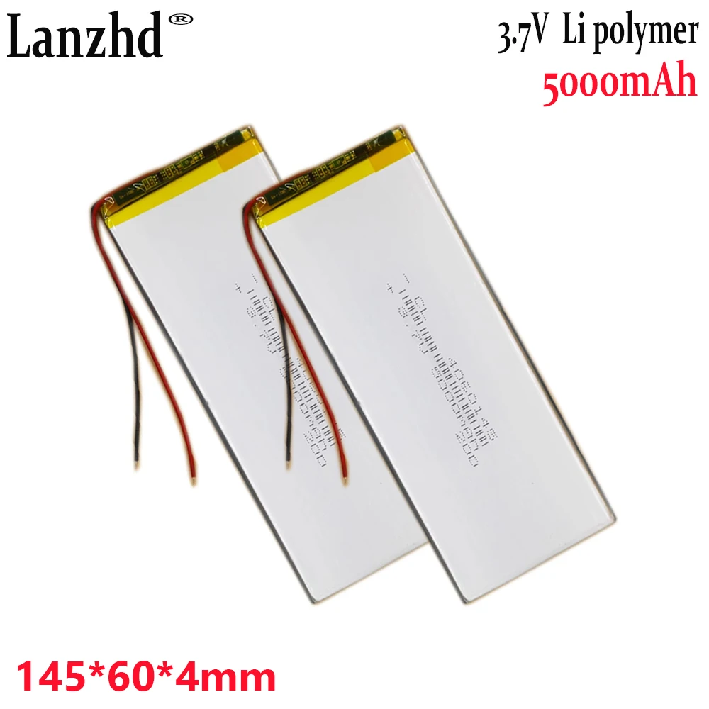 1-20pcs 4060145 Li Polymer universal built-in battery cell 3.7V 5000mAh For Tablet computer game console monitoring device