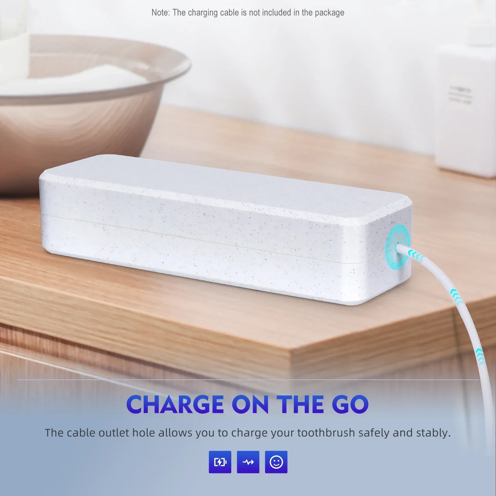 لفرشاة الأسنان الكهربائية المحمولة Laifen، حقيبة سفر، منظم تخزين صحي مقاوم للماء، ملحقات طب الأسنان القابلة لإعادة الشحن