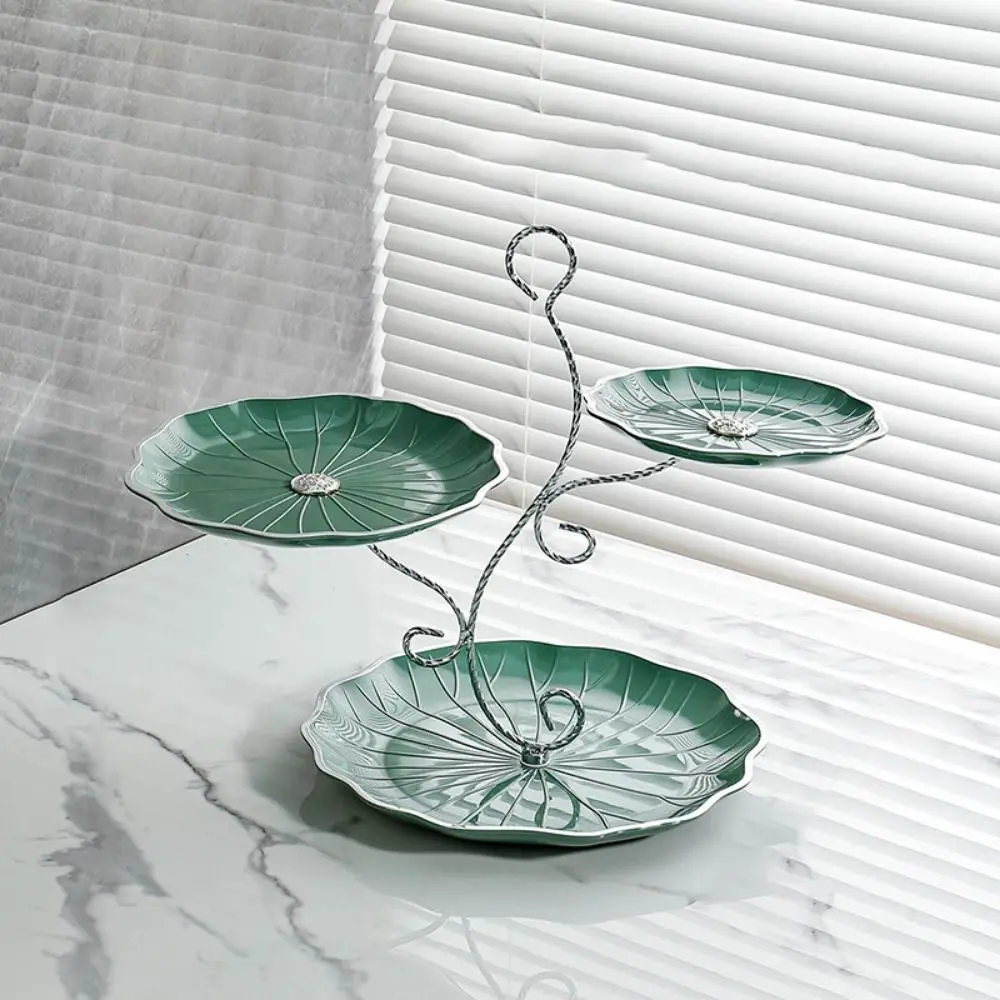 

Elegant Large Capacity Branch-shaped Cake Stand Easy to Clean Stable 3 Tier Serving Tray Three-layer Fruit Plate Dining Room